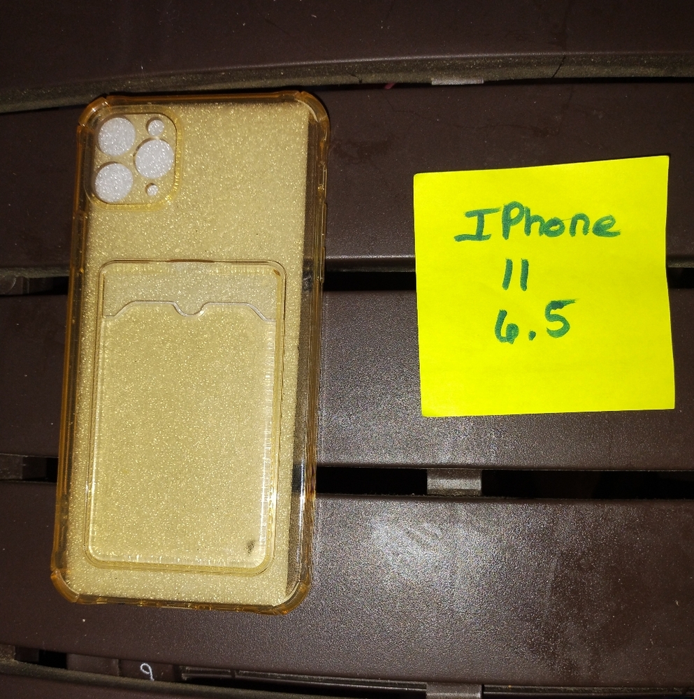 iPhone 11 Gold Case with Card Holder